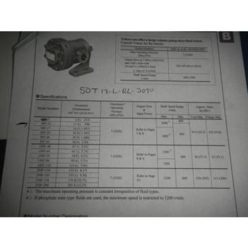 Yuken 50T-12-L-RL-3090 Hydraulic Vane pump