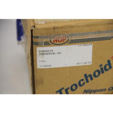 Nippon TOP-208HBR Trochoid Pump, Port Size 1/2 BSPT, w/ Relief Valve 2VBH