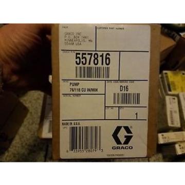 NEW Graco 557816 Meterflo Direct Drive Gear Pump 76/118 cu/in min CW