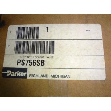 NIB Parker Schrader Bellows 3/8&#034; NPT Modular Lockout Valve PS756SB