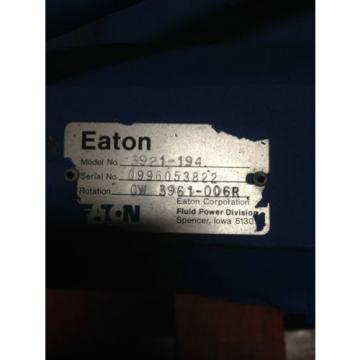 origin 3921-186 / 3921-194  eaton tandem pump