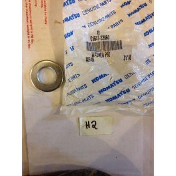 New Komatsu OEM Washer 01643-32060 Warranty! Fast Shipping!