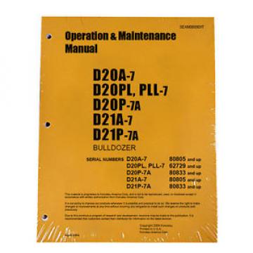 Komatsu D20A-7 Dozer Operation &amp; Maintenance Manual