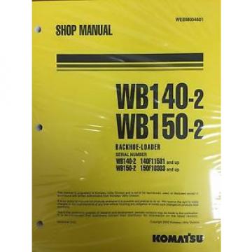 Komatsu Service WB140-2, WB150-2 Backhoe Shop Manual