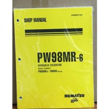 Komatsu Service PW98MR-6 Excavator Shop Manual NEW REPAIR