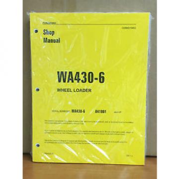 Komatsu WA430-6 Wheel Loader Shop Service Repair Manual (A41001 &amp; up)