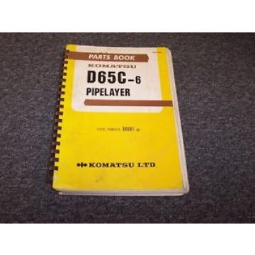 Komatsu D655C-6 Pipelayer Original Factory Parts Catalog Manual Guide 30001-UP