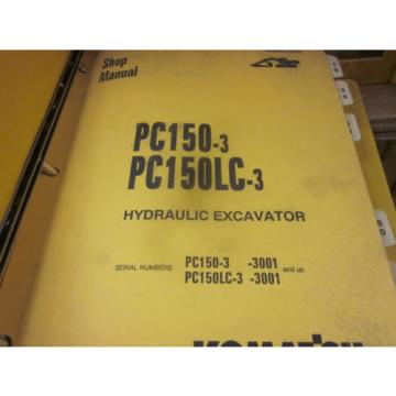 Komatsu PC150-3 PC150LC-3 Hydraulic Excavator Repair Shop Manual