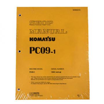 Komatsu Service PC09-1 Shop Manual Repair Book NEW