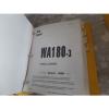 KOMATSU WA180-3 WHEEL LOADER SHOP MANUAL S/N A80001 &amp; UP