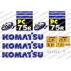 KOMATSU PC75R DIGGER DECAL STICKER SET