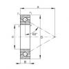 FAG Axial angular contact ball bearings - 7602017-TVP