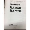 KOMATSU HA250 HA270 Articulated Dump Truck Shop Manual / Service Repair #2 small image