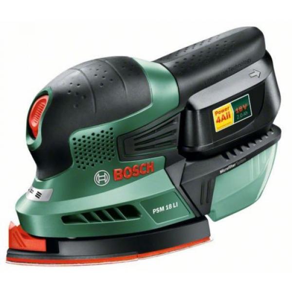 8 ONLY Bosch (18v/2.0ah) PSM 18 Li Cordless Sander 06033A1372 3165140740036 &#039; #1 image