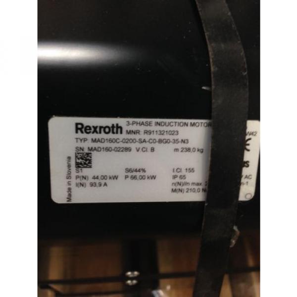 Origin REXROTH MAD160C-0200-SA-C0-BG0-35-N3 3 PHASE INDUCTION MOTOR R911321023 16H #2 image