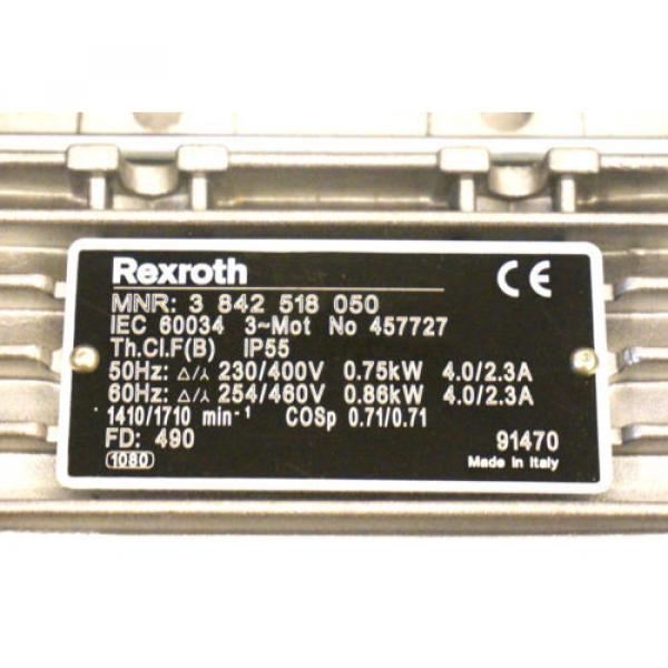 Origin REXROTH 3 842 518 050 AC MOTOR 457727 3842518050 #2 image