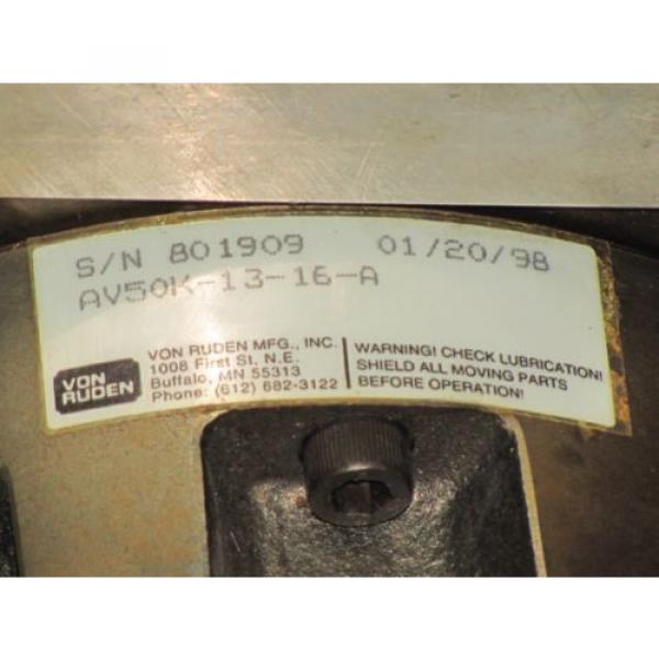 VON RUDEN HYDRAULIC MOTOR No. AV50K-13-16-A #4 image