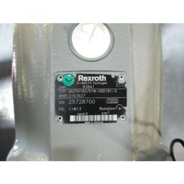 origin Rexroth Hydraulic Motor AA2FM160/61W-VSD181-S R902163627 #2 image