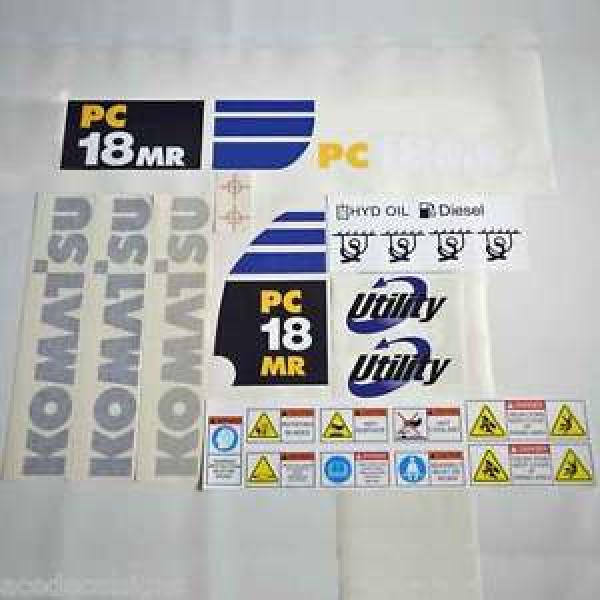 Komatsu PC18MR Decals Stickers Kit,Komatsu PC18MR Mini Excavator New Decal Kit #1 image