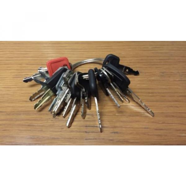 21 Piece Construction Tractor Equipment Key Set Cat John Deere Case Komatsu JCB #1 image