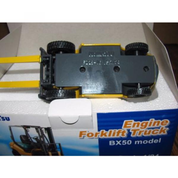 KOMATSU BX50 Engine Fork Lift Truck Toy 1/24 Die Cast Metal Collectible  HTF #5 image