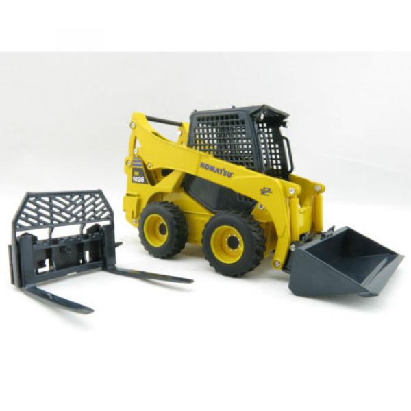 JOAL 40071 Komatsu SK1026 Skid Steer Loader with addtional Forks DIECAST 1:25 #6 image