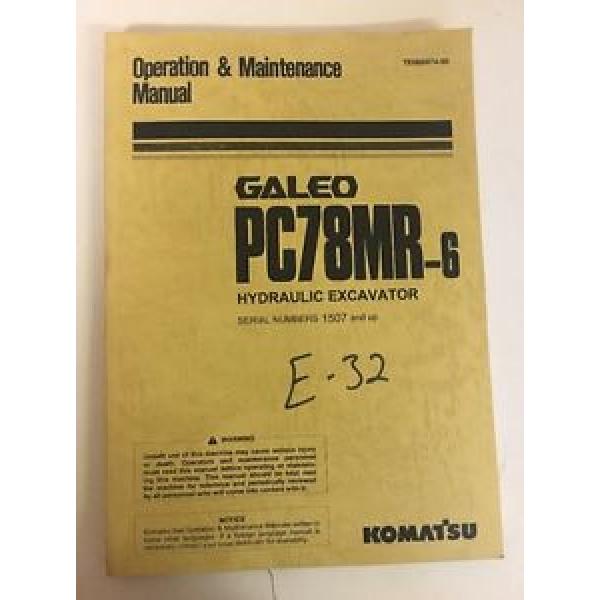 Komatsu PC78MR-6 Hydraulic Excavator Operation and Maintenance Manual #1 image