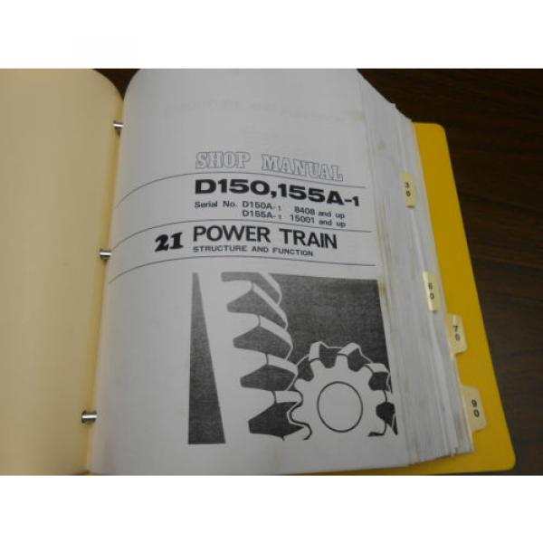 KOMATSU SHOP MANUAL - D150A-1 / D155A-1 BULLDOZER -1993 #6 image