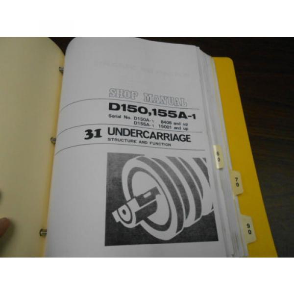 KOMATSU SHOP MANUAL - D150A-1 / D155A-1 BULLDOZER -1993 #7 image