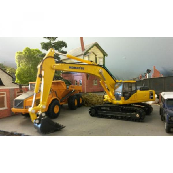 Komatsu PC340 360 Tracked Excavator Digger 1:76 HO/OO/00 Oxford Model Boxed #1 image