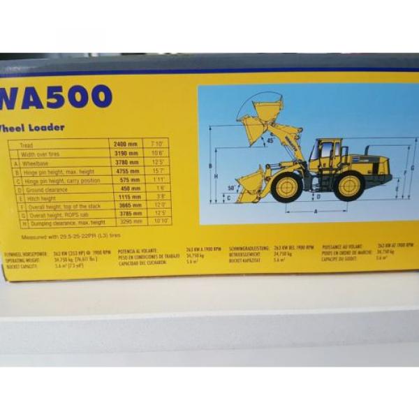 Komatsu wa500 wheel loader die cast model #3 image