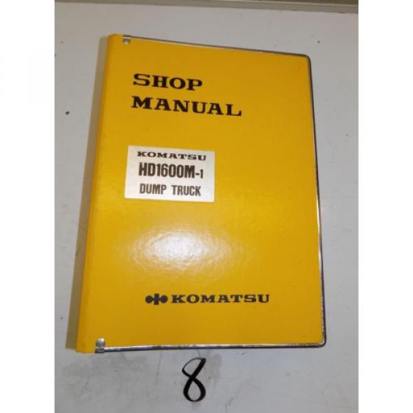 KOMATSU HD1600M-1 DUMP TRUCK SHOP MANUAL 1005-UP SEBM0582A03 #1 image