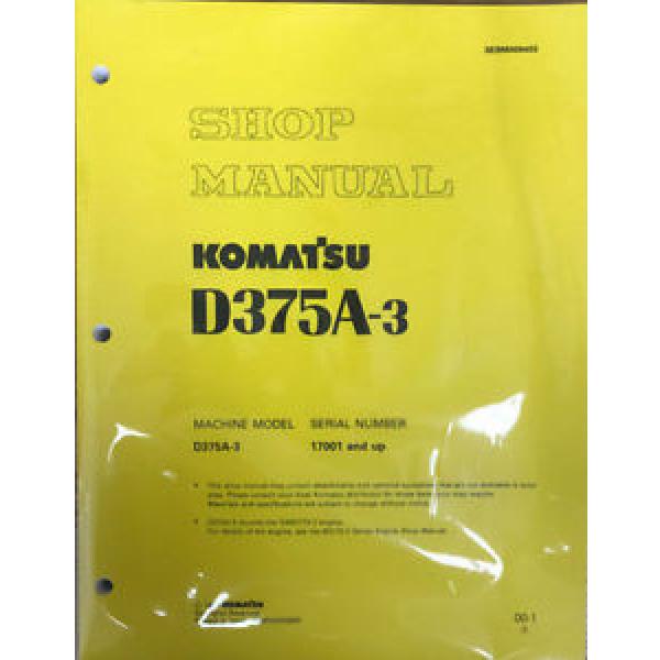 Komatsu D375A-3 Service Repair Workshop Printed Manual #1 image