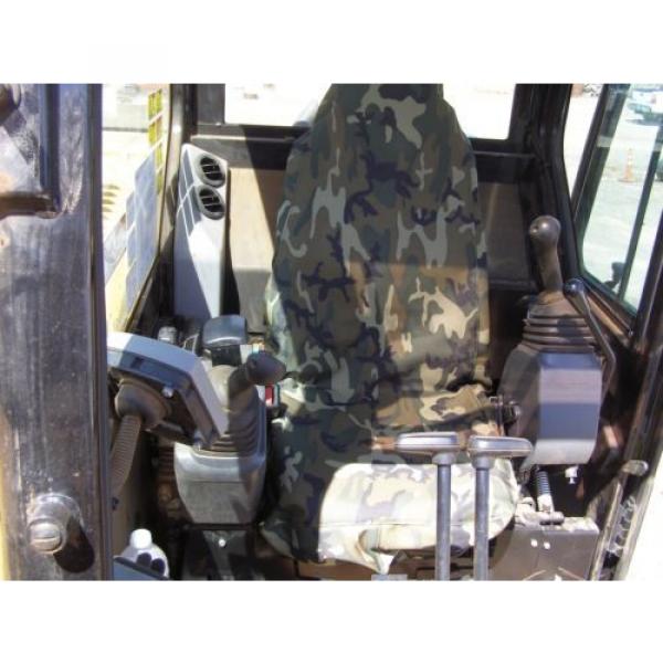 CAMO EXCAVATOR SEAT COVER HIGH BACK , CAT, JOHN DEERE, CASE, LINK BELT, KOMATSU #3 image