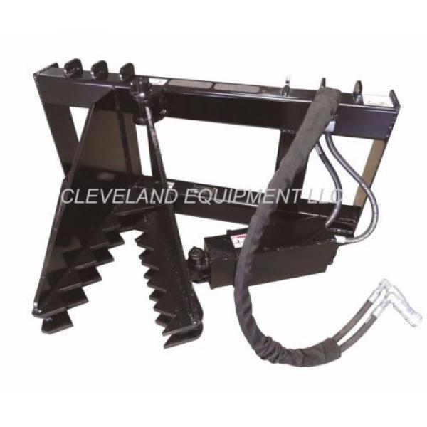 NEW HD TREE &amp; POST PULLER ATTACHMENT Skid Steer Loader Ripper Volvo JCB Komatsu #1 image