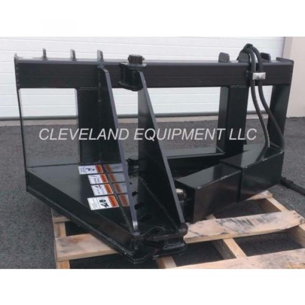 NEW HD TREE &amp; POST PULLER ATTACHMENT Skid Steer Loader Ripper Volvo JCB Komatsu #4 image