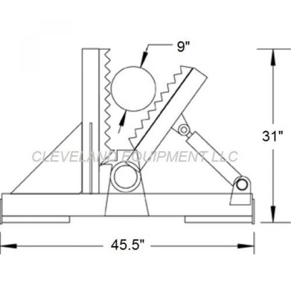 NEW HD TREE &amp; POST PULLER ATTACHMENT Skid Steer Loader Ripper Volvo JCB Komatsu #9 image