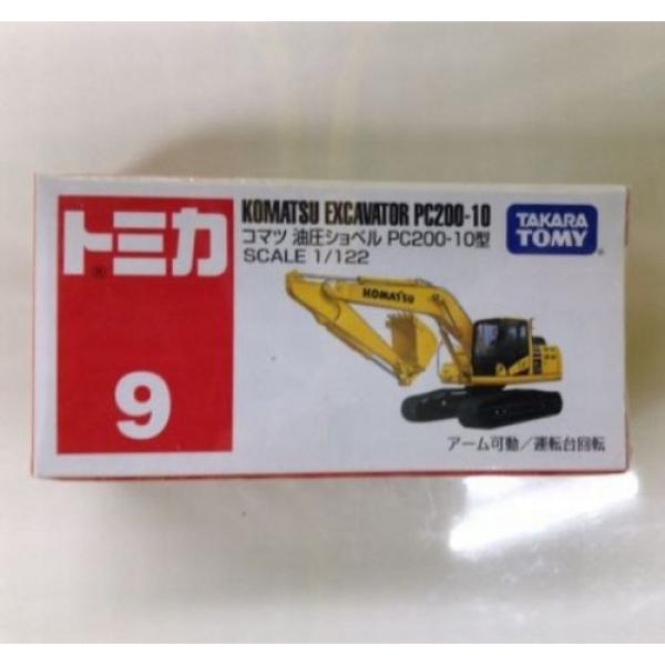 Tomica #9 Komatsu Excavator PC200-10 1/122 Tomy Diecast from Japan #1 image