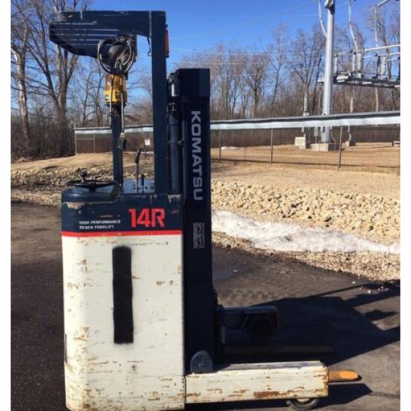 1998 Komatsu 3000lb Electric Reach Mast Forklift #1 image