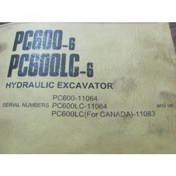 KOMATSU PC600-6, PC600LC-6 11064 11083 HYDRAULIC EXCAVATOR PARTS BOOK PEPBO50207 #2 image