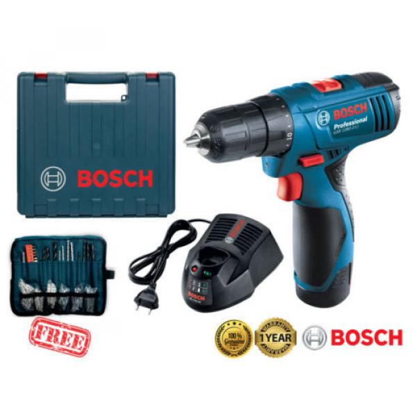 BOSCH GSR1080-2-Li 10.8V 1.5Ah Li-Ion Cordless Drill Driver Kit Carrying Case #1 image