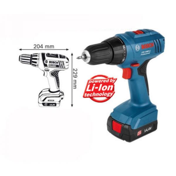 Bosch GSR1440-LI Professional 14.4V 1.3Ah 2.6Ah Cordless Drill Driver Full Set #2 image