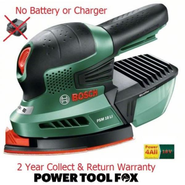 4-ONLY new Bosch PSM 18 Li Cordless 2.0AH  18v Sander 06033A1301 3165140571975 * #1 image