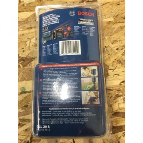 NEW  Bosch 30&#039; Self-Leveling Cross-Line Laser Level GLL 30 S #2 image