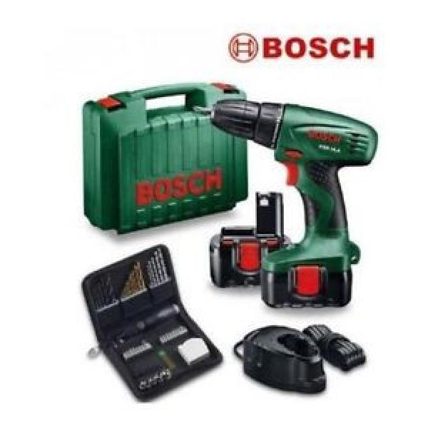 TRAPANO AVVITATORE BOSCH PSR 14,4 CON BATTERIA 14V VALIGETTA + 46 ACCESSORI #1 image