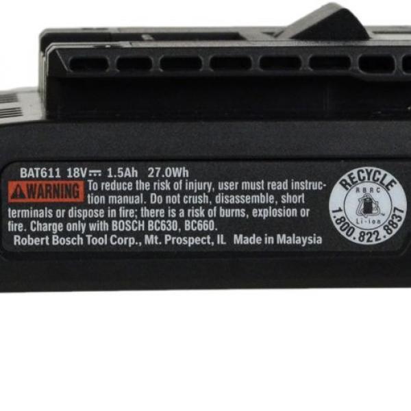 *NEW* Bosch BAT611 18V Li-Ion Slim Battery replaces BAT609 BAT610 BAT612 BAT618 #3 image