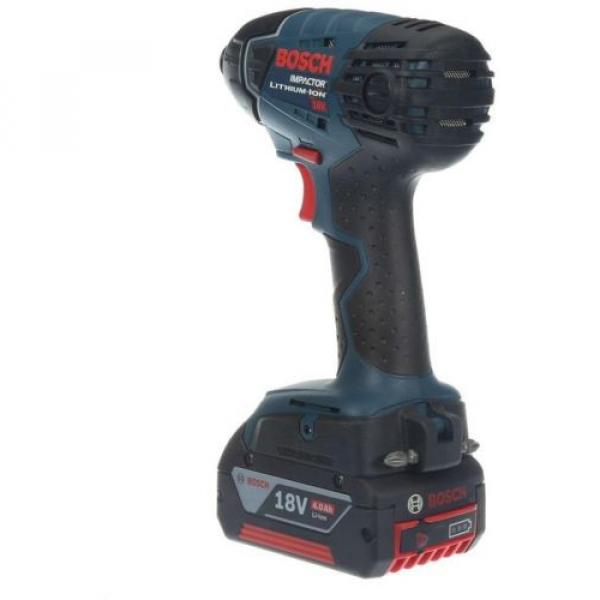 Bosch Li-Ion Impact Driver/Drill Cordless Power Tool Kit 1/4&#034; Hex 18V 25618-01 #3 image