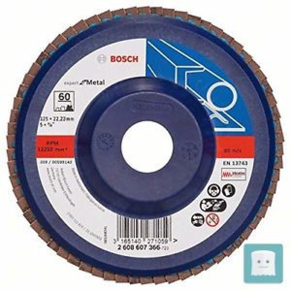 BOSCH 2608607366 - DISCO ABRASIVO 125 MM, 22,23 MM, 60, U/MIN, CONFEZIONE DA 1 #1 image