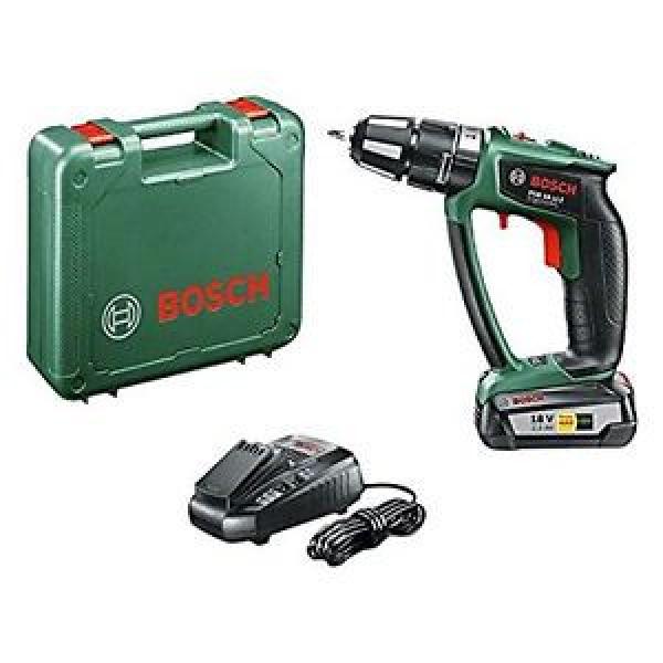 Bosch PSB 18 LI-2 Ergonomic Trapano Avvitatore-Battente con Batteria al Litio #1 image