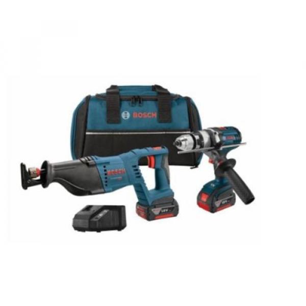 2-Tool 18-Volt Lithium-Ion Cordless Drill/Driver Reciprocating Saw Combo Kit Bag #1 image